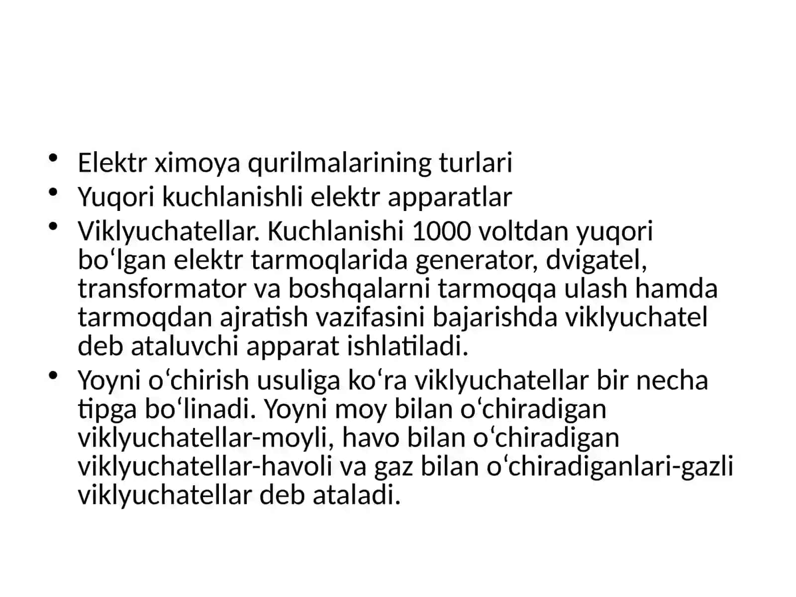 Saqlagichlar elektr tarmoqlari 3