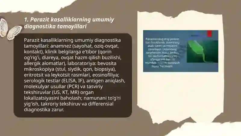 Parazit kasalliklarning diagnostikasi 3