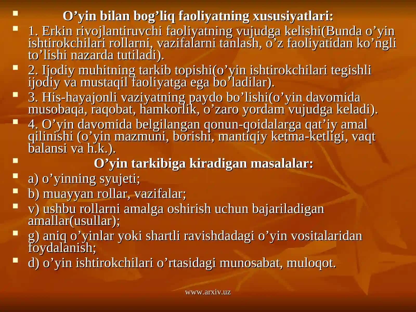 Didaktik o`yinli texnologiyalar 3