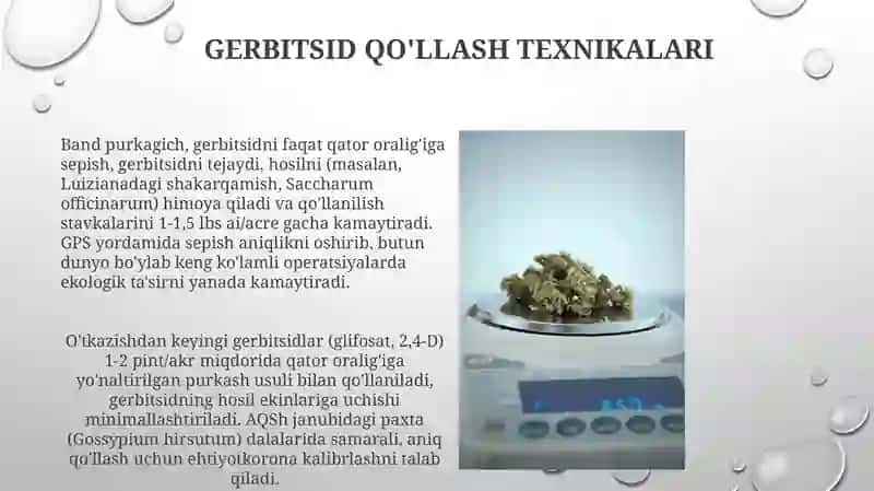 Gerbitsid qo'llash texnikalari 3