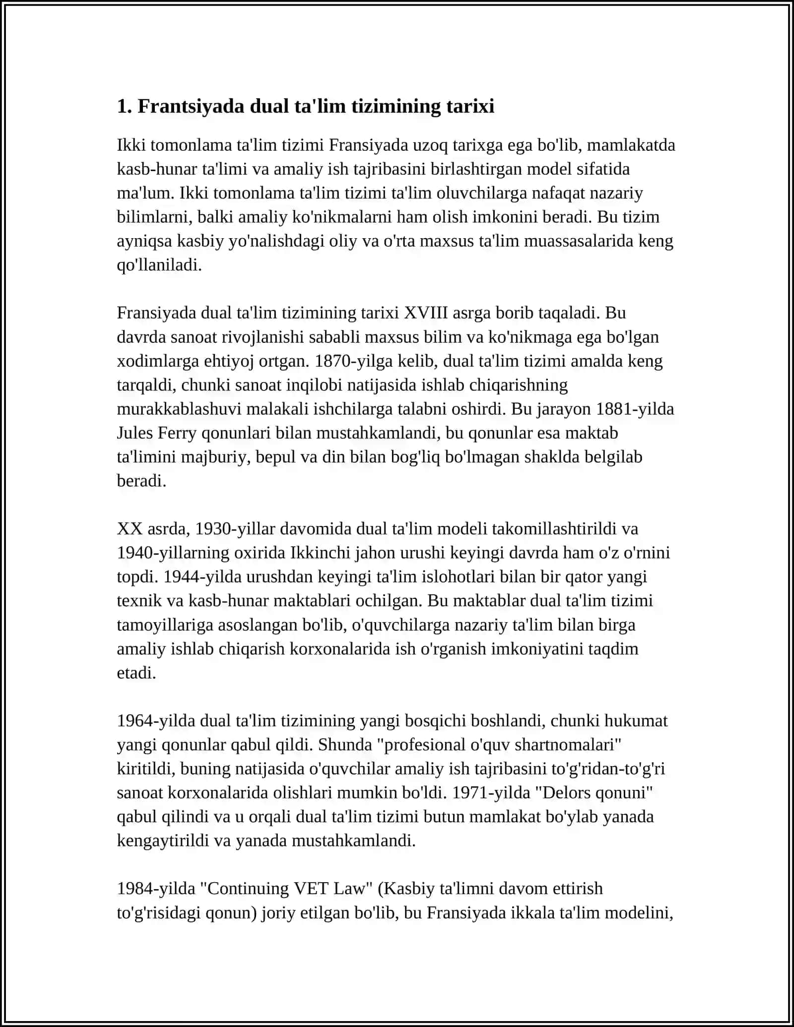 FRANSIYADA TALIM TIZIMINING DUAL BOSQICHI XUSUSIYATLARI 3