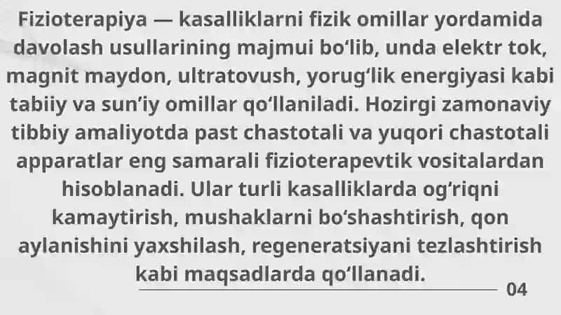 Past va yuqori chastotali fizioterapevtik apparatlar. Ularning ishlashining fizik asoslari 3