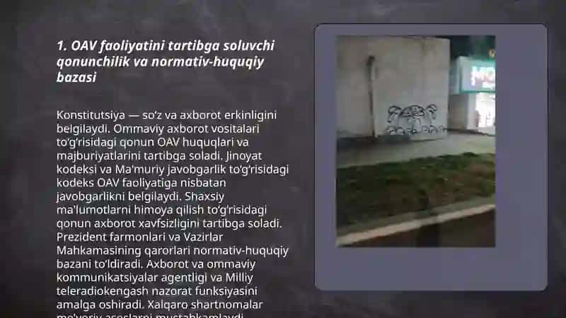 Oʻzbekiston Respublikasida omaviy axborot vositalarining faolyati 3