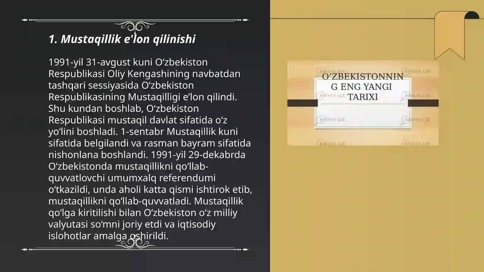 O’zbekistoning eng yangi tarixi 3