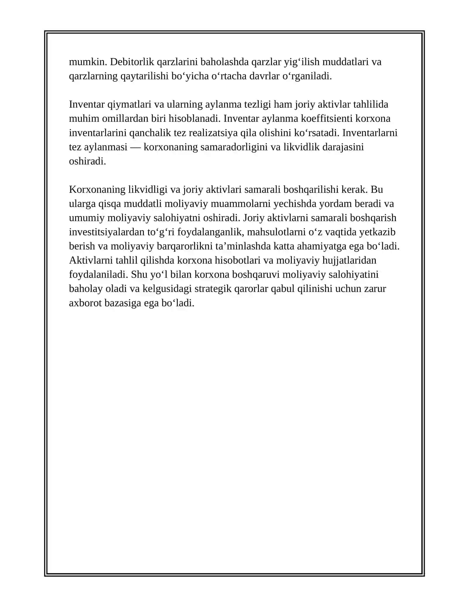 KORXONALAR MOLIYAVIY SALOHIYATINI TAHLIL QILISH 3