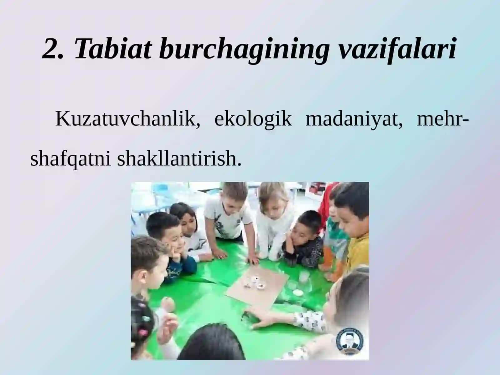 Turli yosh guruhlarida tabiat burchaklarini tashkil etishga tavsiya etiladigan o‘simliklar va hayvonlar 3