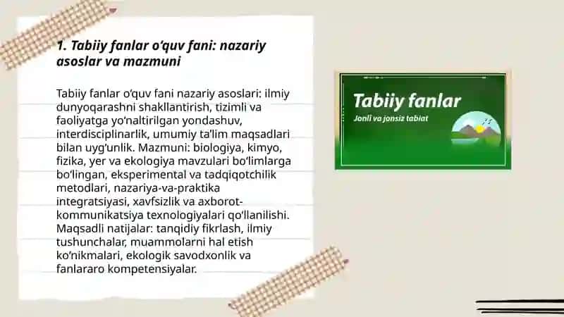 Tabiiy fanlar nazariyasi va metodikasi 3
