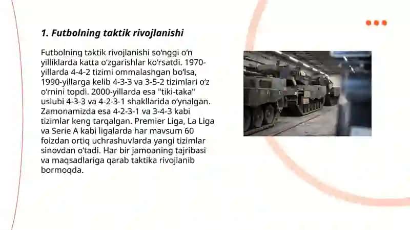 Futbolning taktik rivojlanishi 3