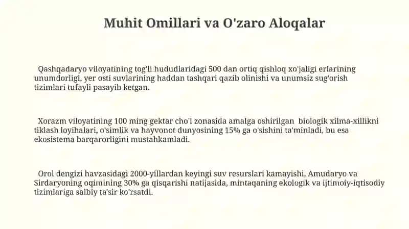 Landshaftlarning tizim sifatidagi xususiyatlari 3