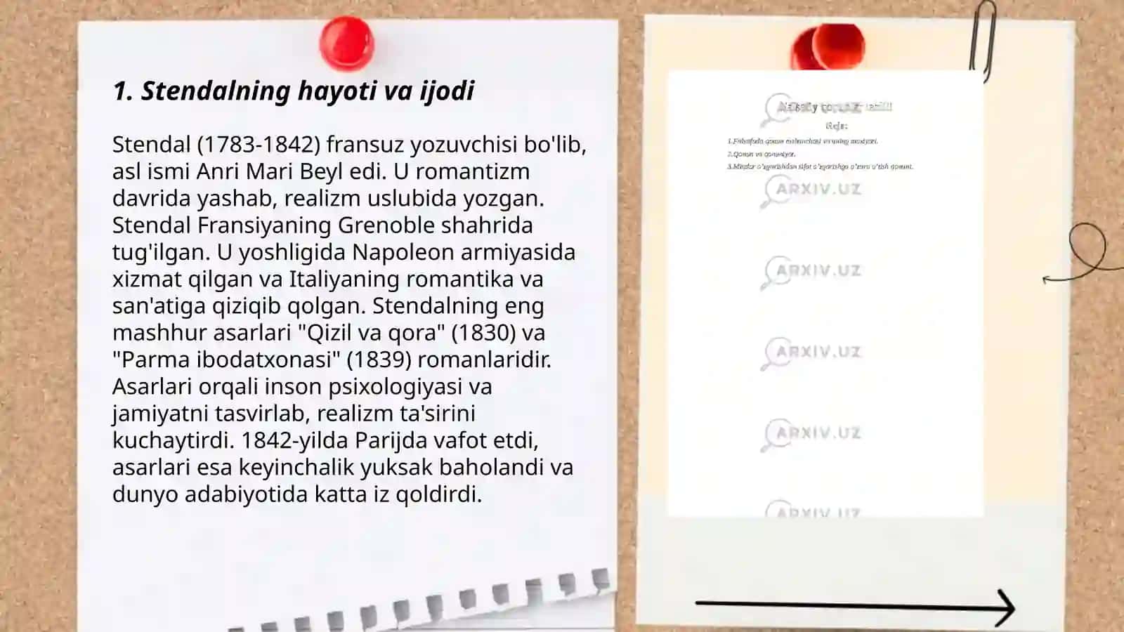 Stendal va "Qizil va Qora" asari tahlili 3