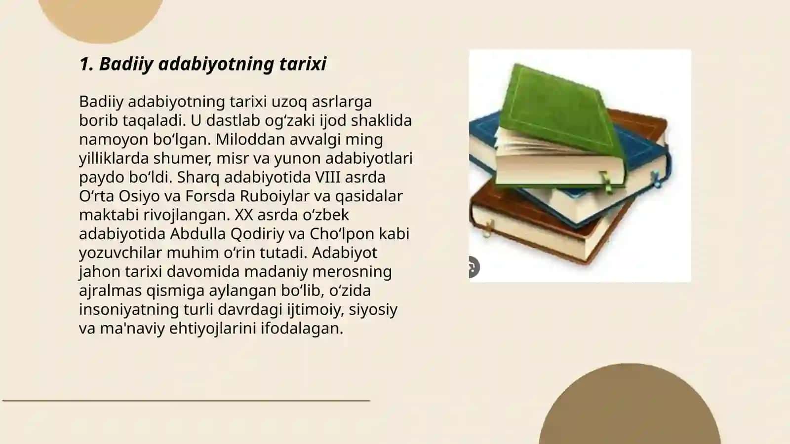 Badiiy adabiyot san'at turi sifatida Nurmamatova Marjona 3