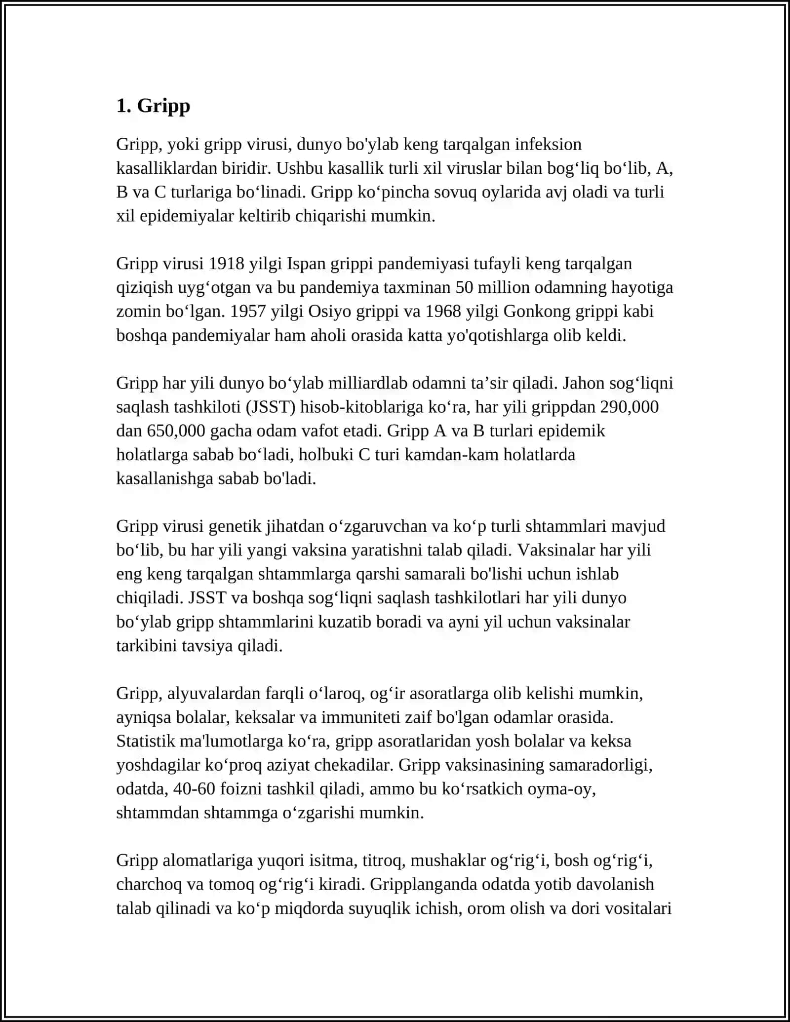 YALLIGʻLANISH KASALLIK NOMLARI VA IZOHLARI 3