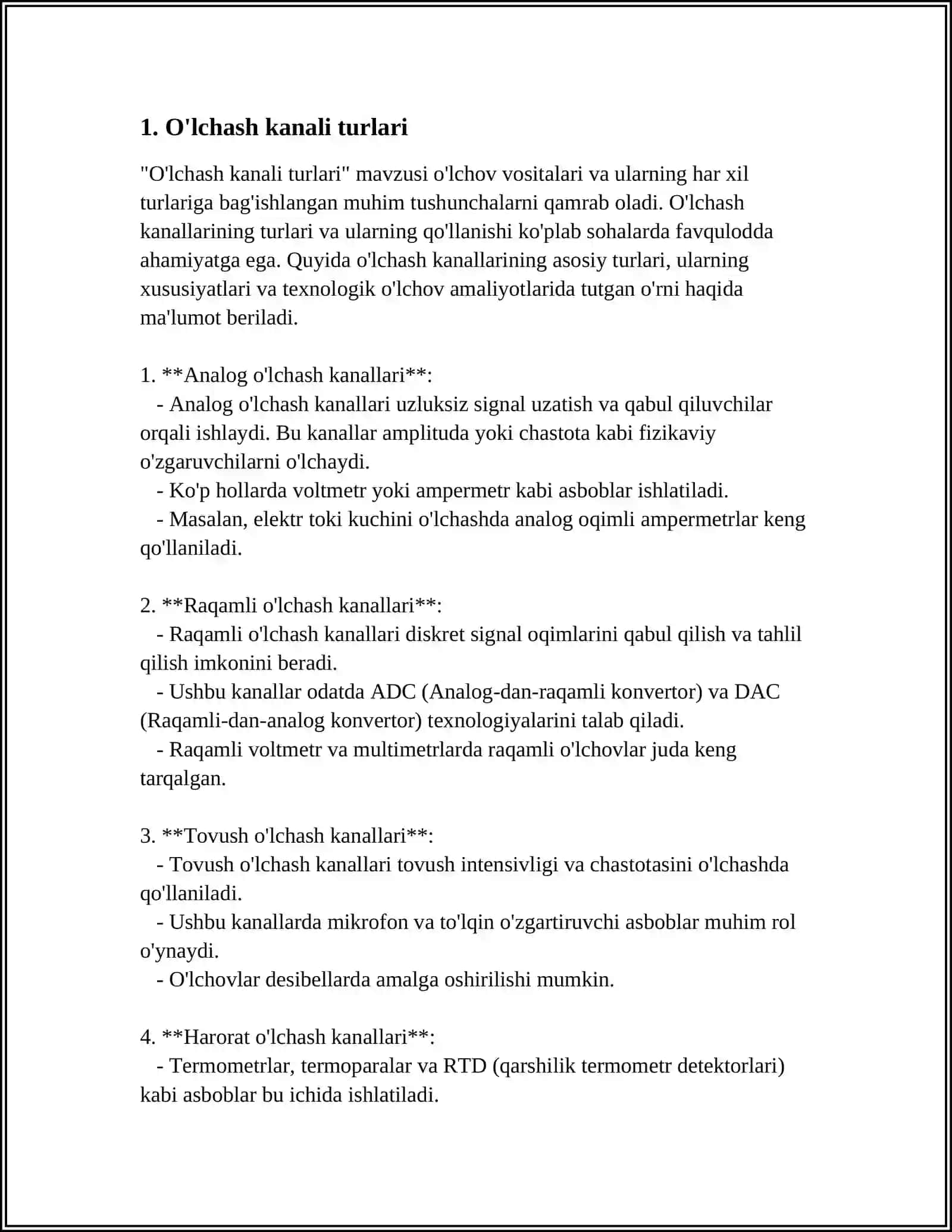О‘LCHASH KANALINING QURILMALARI VA ULARNING KО‘RSATKICHLARI 3