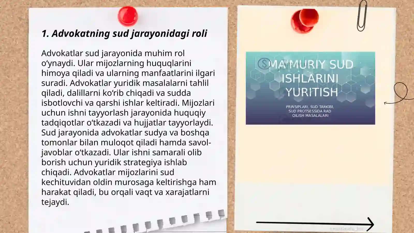 Advokatning sudda ish yuritishda ishtiroki 3