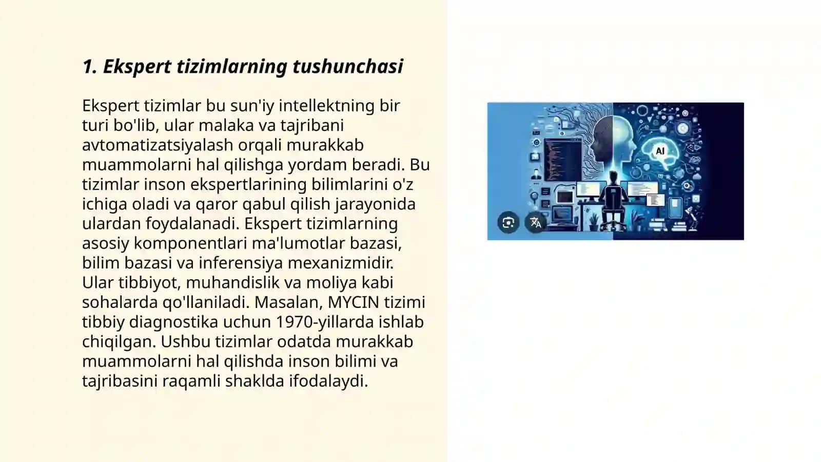 Ekspert tizimi haqida, Eksper tizimlardan foydalanishi, Ma’lumotlarni qayta ishlash tizimlari 3