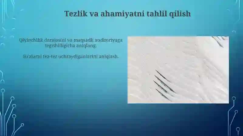 Lug'at ustida ishlash nuqtai nazaridan mashq materallarini tahlil qilish 3