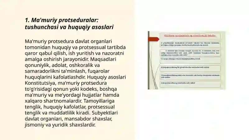Ma'muriy protseduralar qoidalari 3