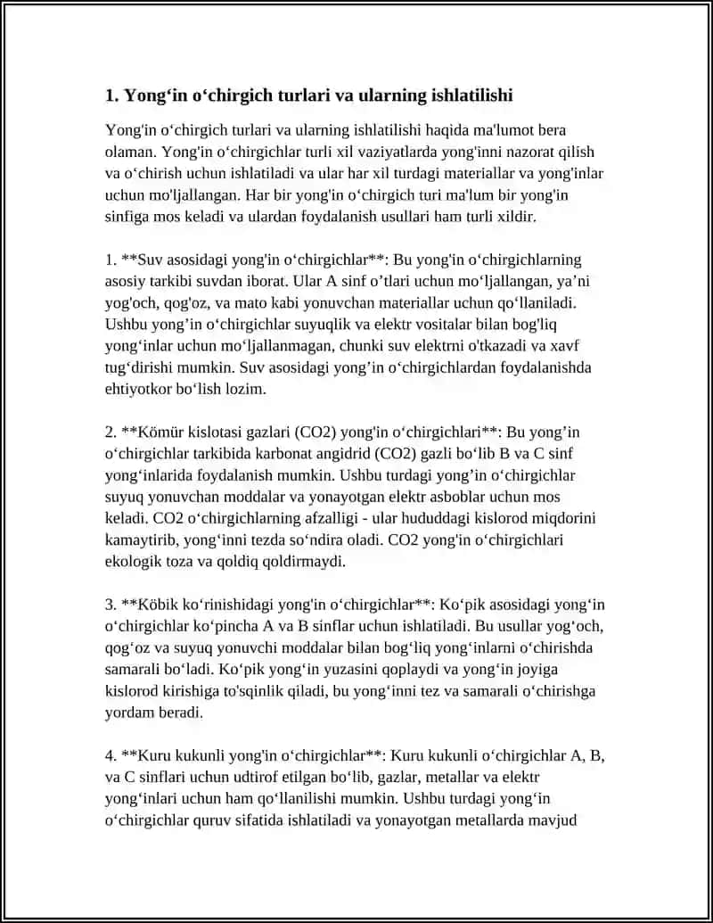 YONGʻIN XAVFSIZLIK VOSITALARI VA ULARNING ISHLATILISHI 3