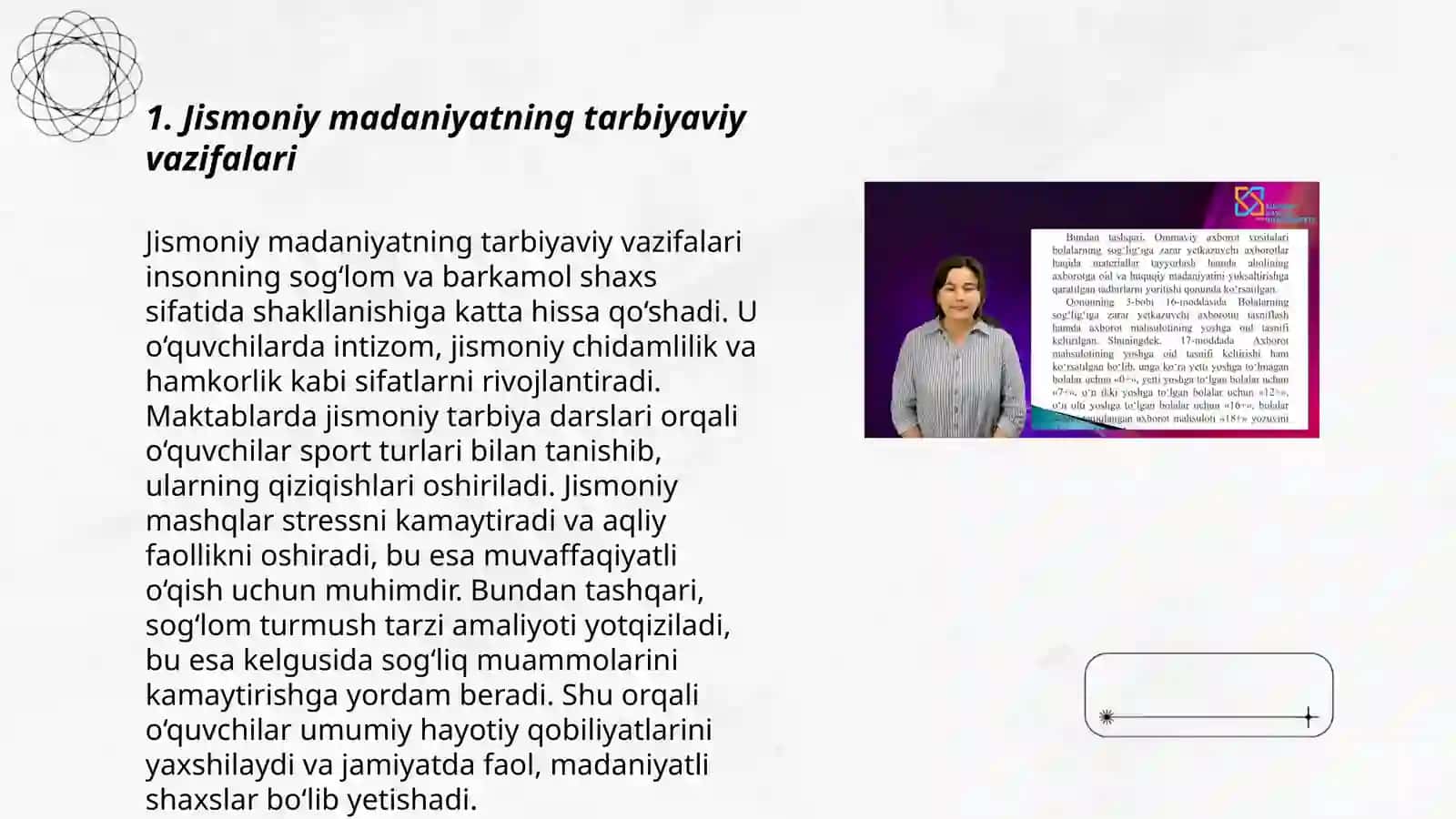 Jismoniy Madaniyatning jamiyatdagi vazifalari va shakllari 3