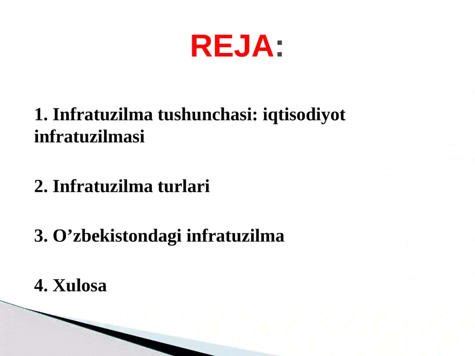 INFRATUZILMA IQTISODIYOTI 3