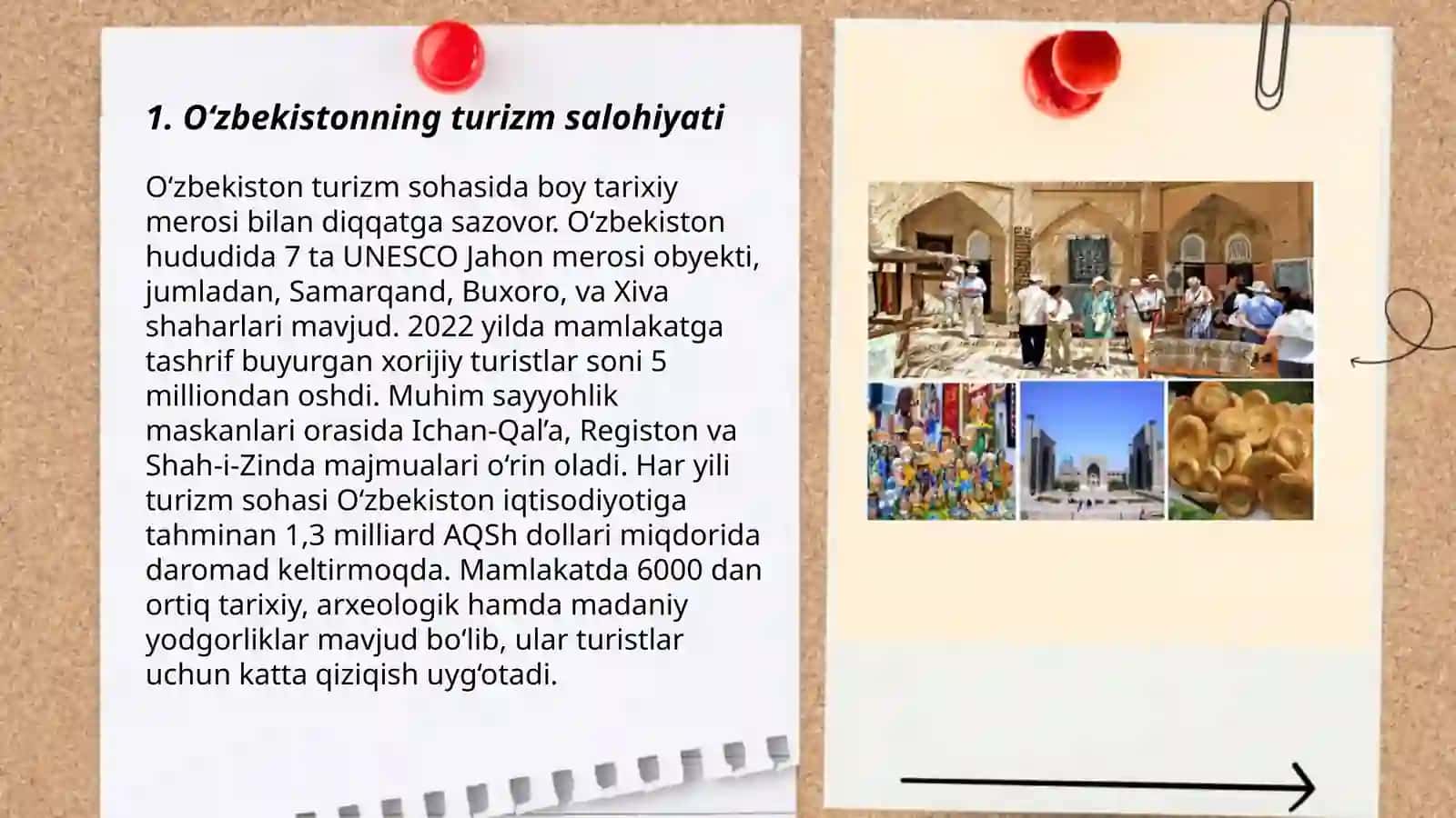 Oʻzbekistonda turizmni rivojlantirish va uning istiqbollari 3
