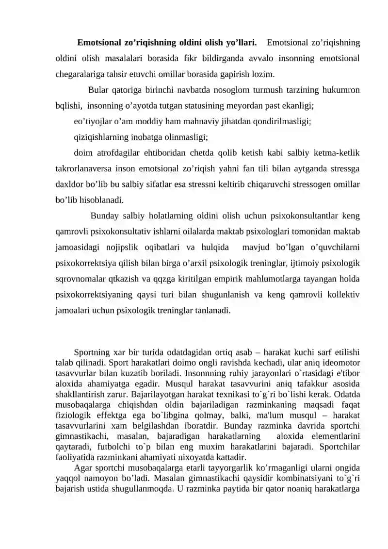Stress va uning bartaraf qilish usullari 3