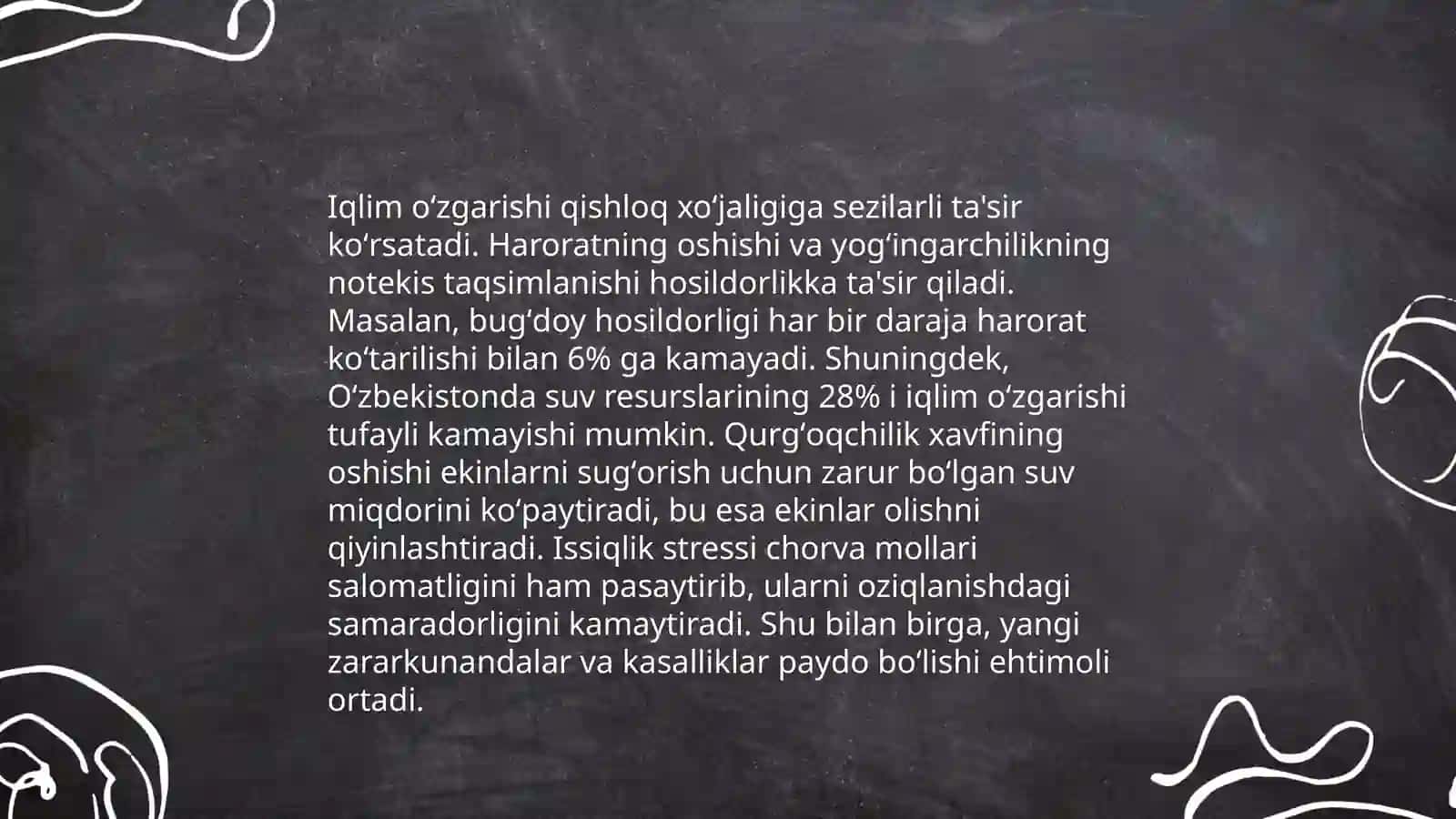 İqlim õzgarishi oqibatlari 3