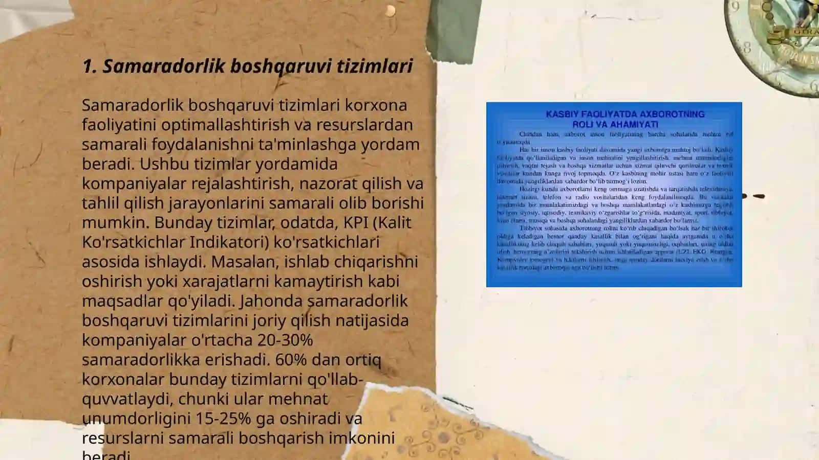 Samaradorlik boshqaruvi 3