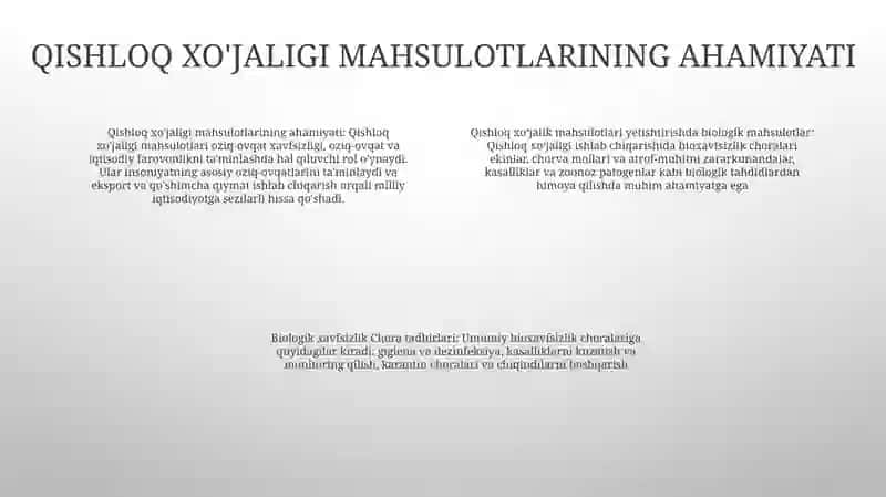 Biologik Xavfsizlik Chora Tadbirlari 3