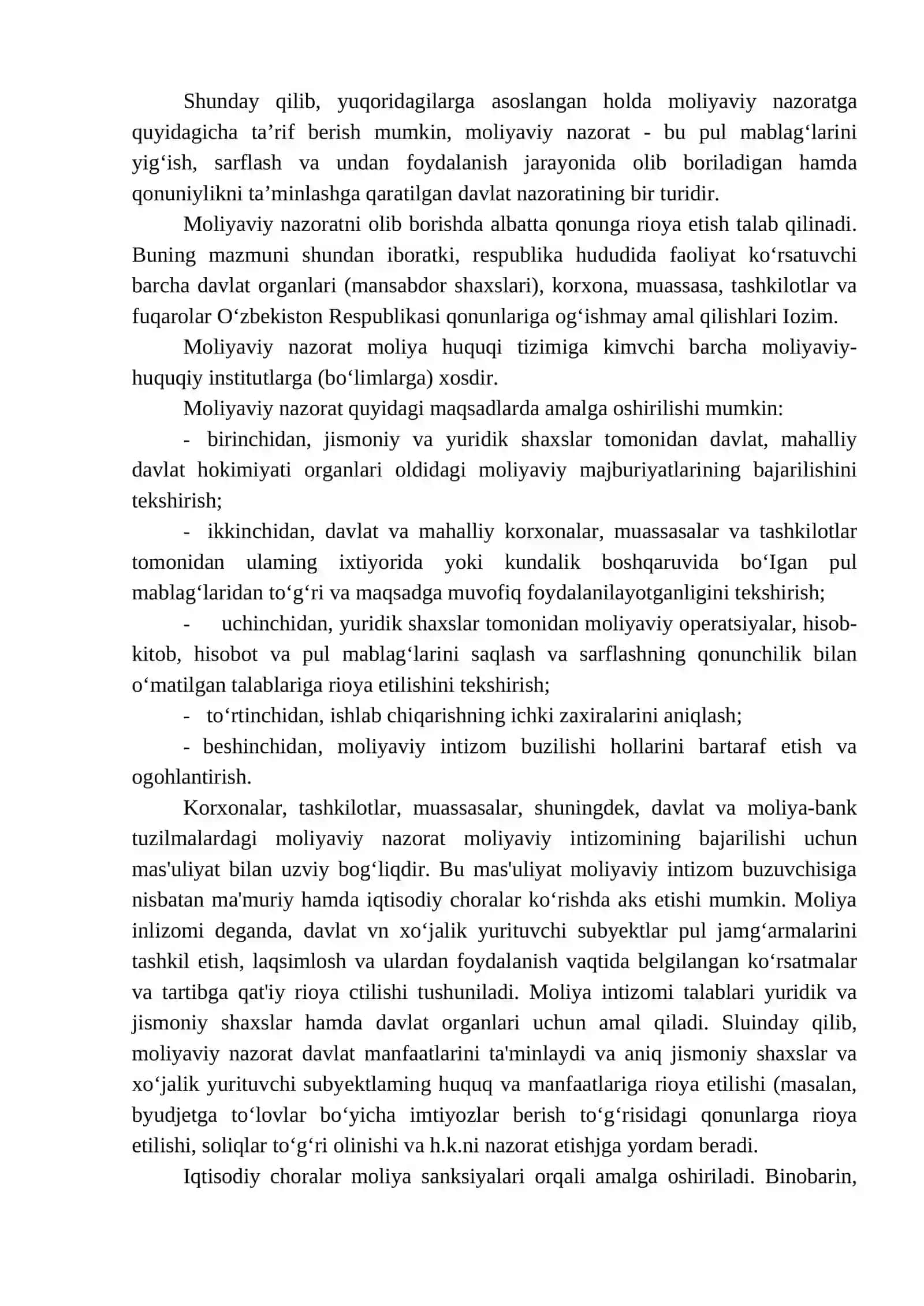 MOLIYAVIY NAZORAT VA UNI TASHKIL ETISHNING NAZARIY VA HUQUQIY ASOSLARI 3