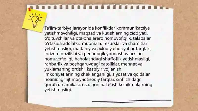 Ta'lim tarbiya jarayonlarida konfliktli vaziyatlarni profilaktikasi 3