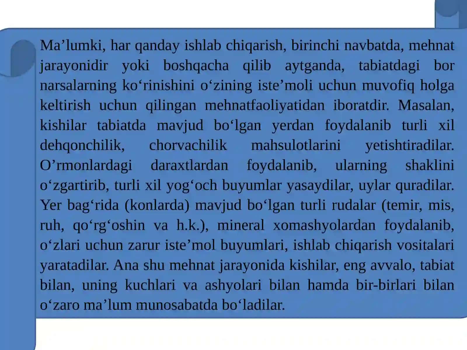 Ishlab chiqarish jarayoni, uning natijalari va samaradorligi 3