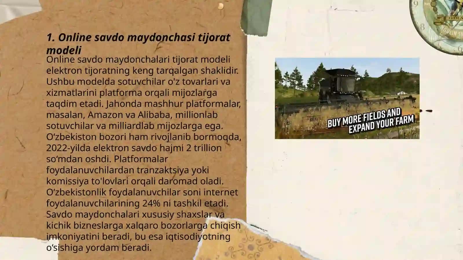 Online savdo maydonchasi tijorat modeli 3