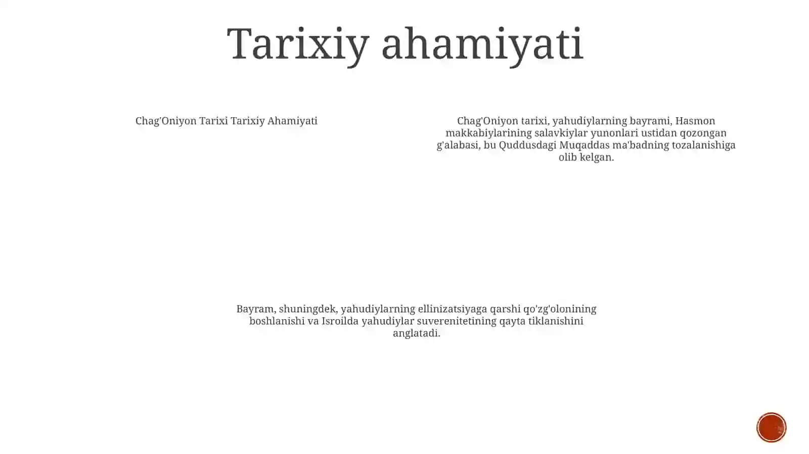 Chag'Oniyon Tarixi 3