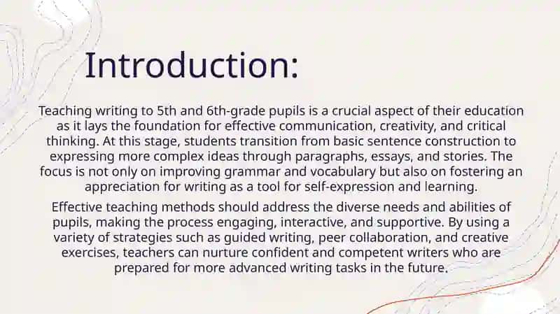 Methods of teaching writing of the 5th and 6th grade pupils 3