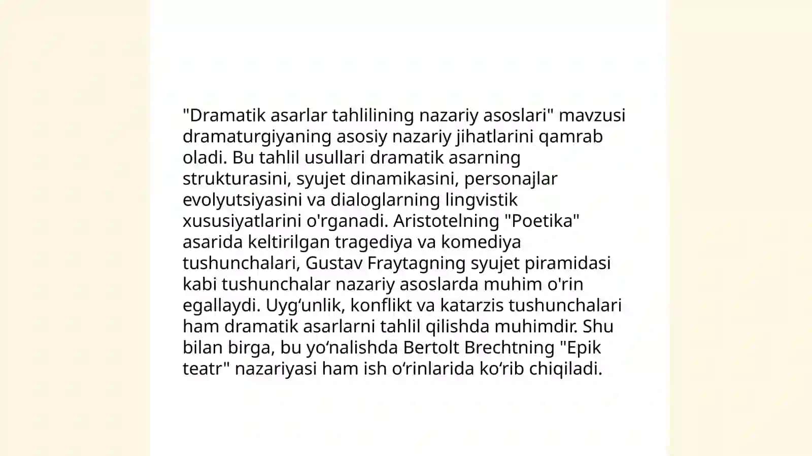 Dramatik asarlarni tahlil qilish metodikasi 3
