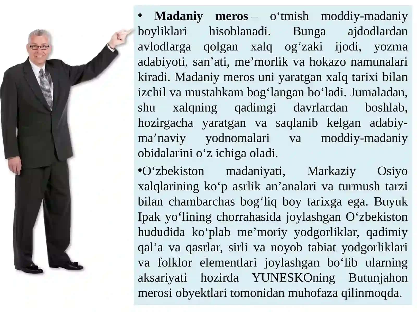 Madaniy xilma-xillik va madaniy merosni saqlash 3