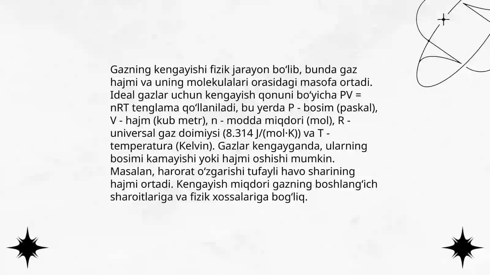 Gaz muhitida issiqlik ta'sirida sodir bòladigan jarayonlar 3