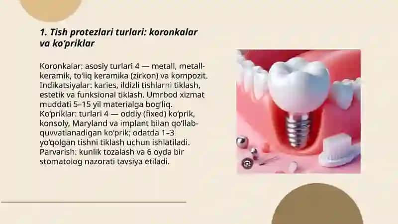 Tish qurilmalarining turlari. Zamonaviy stomatologik qurilmalar 3