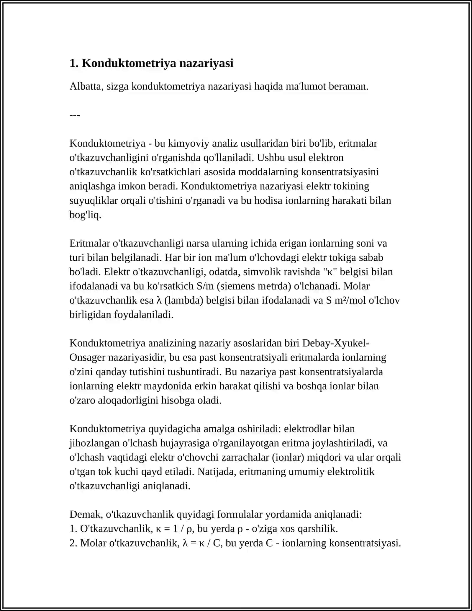 Konduktometriya. Potentsiometriya 3