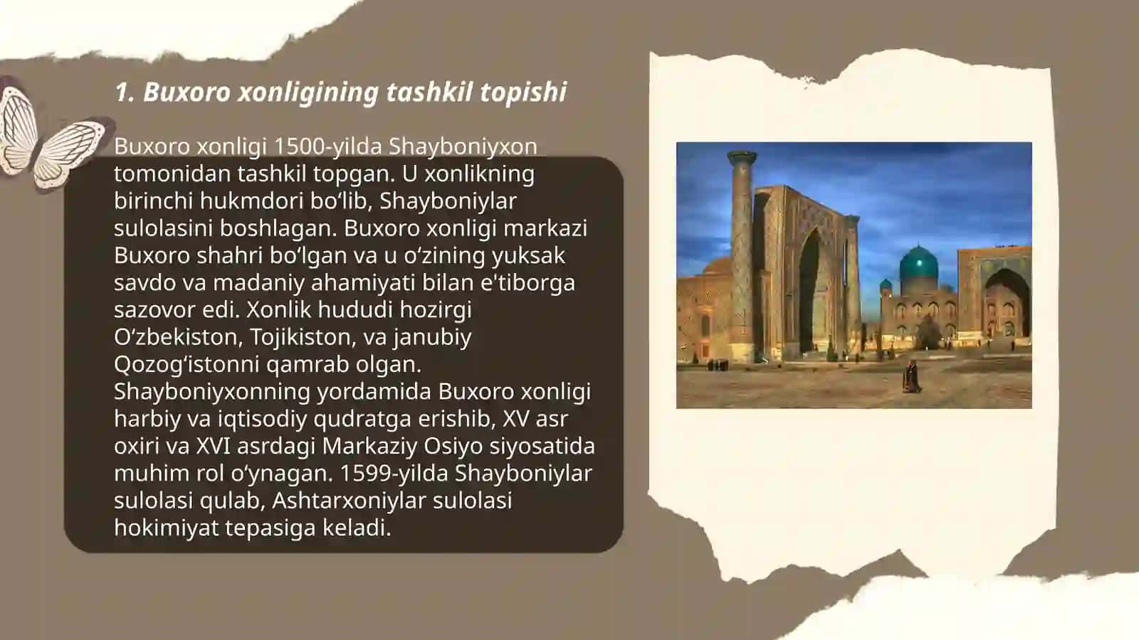 Buxoro, Xiva va Qoʻqon xonliklari 3