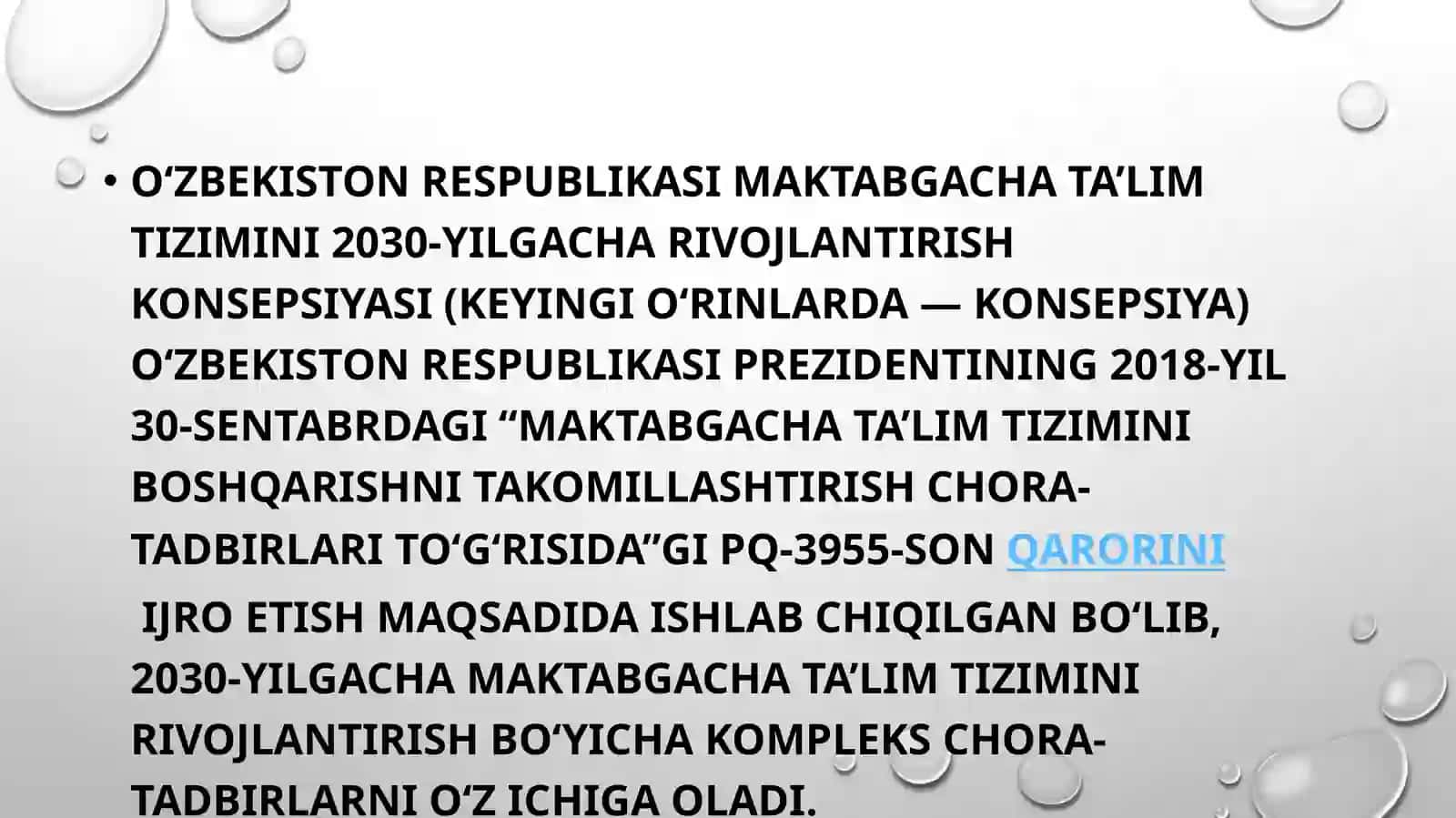 Maktabgacha talimni rivojlantirish va moliyaviy ta`minlash 3