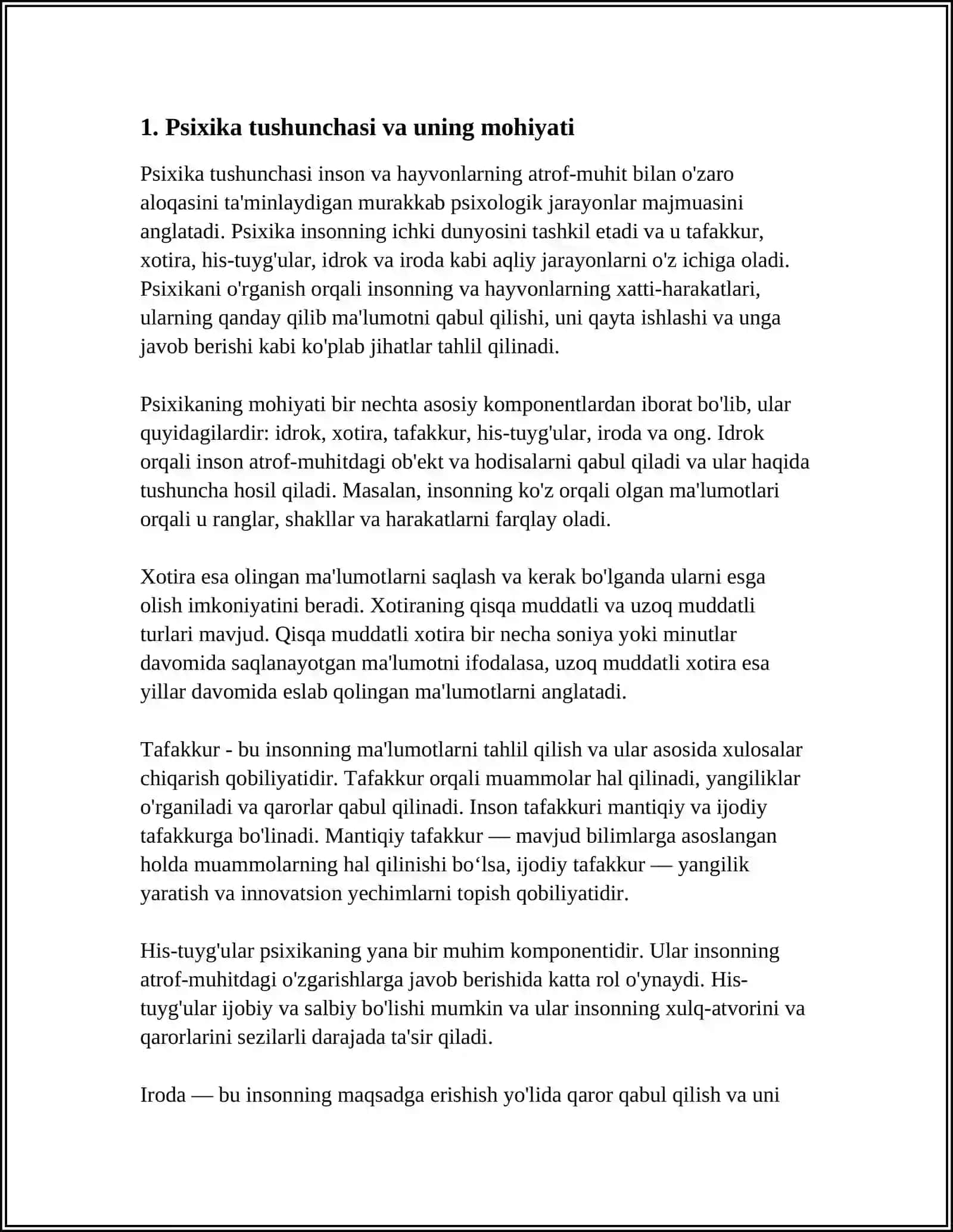 PSIXIKA VA UNING EVOLYUTSIYASI 3