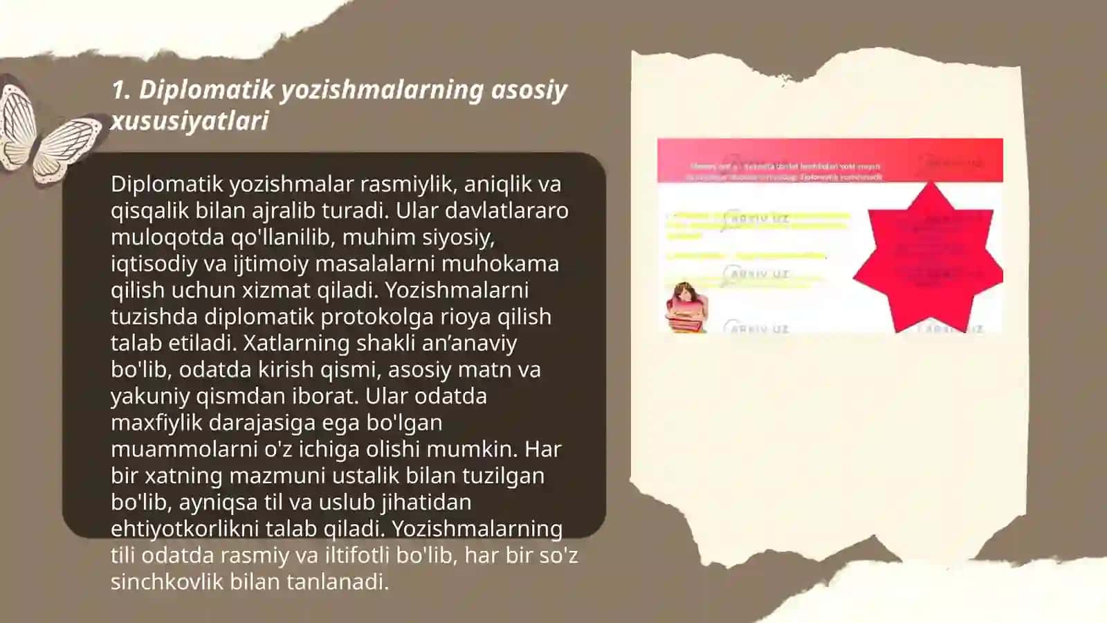 Diplomatik yozishmalarning xususiyatlari, shartnoma matnlarini shakllantirish tamoyillari 3