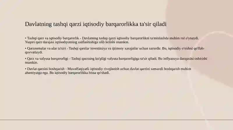 Davlatning tashqiqarzbo'yichatoʻlovqobiliyati 3