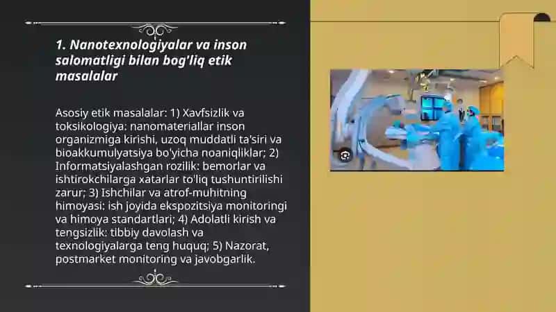 Nanotexnologiyalarni qo'llashning etik jihatlari 3