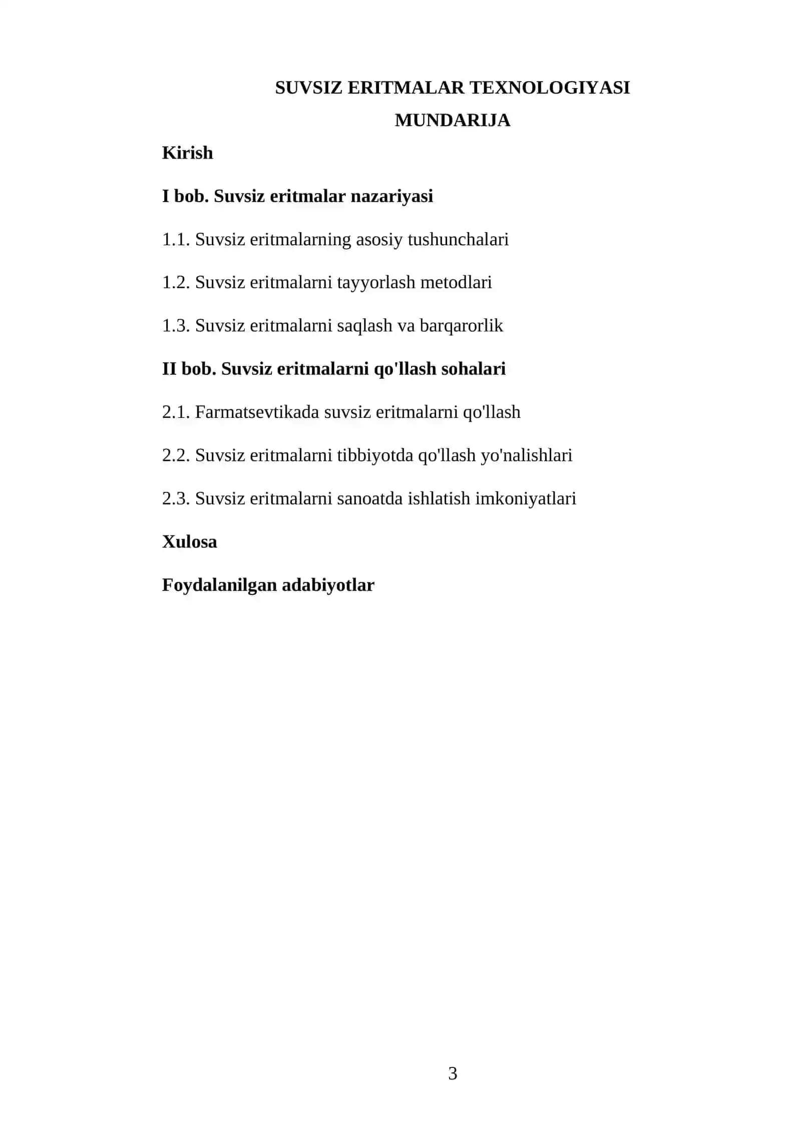Farmatsevtik Texnologiya Fanidan Tayyorlagan Kurs Ishi 3