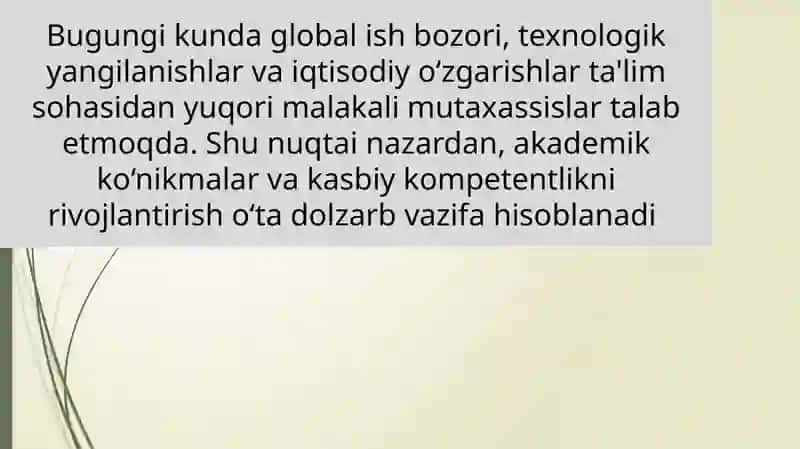 Akademik ko‘nikmalar va kasbiy kompetentlik faniga kirish 3