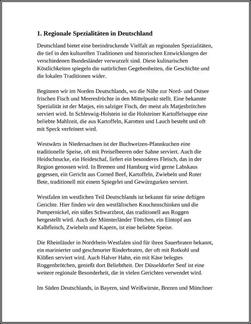 Regionale Spezialitäten in Deutschland 3