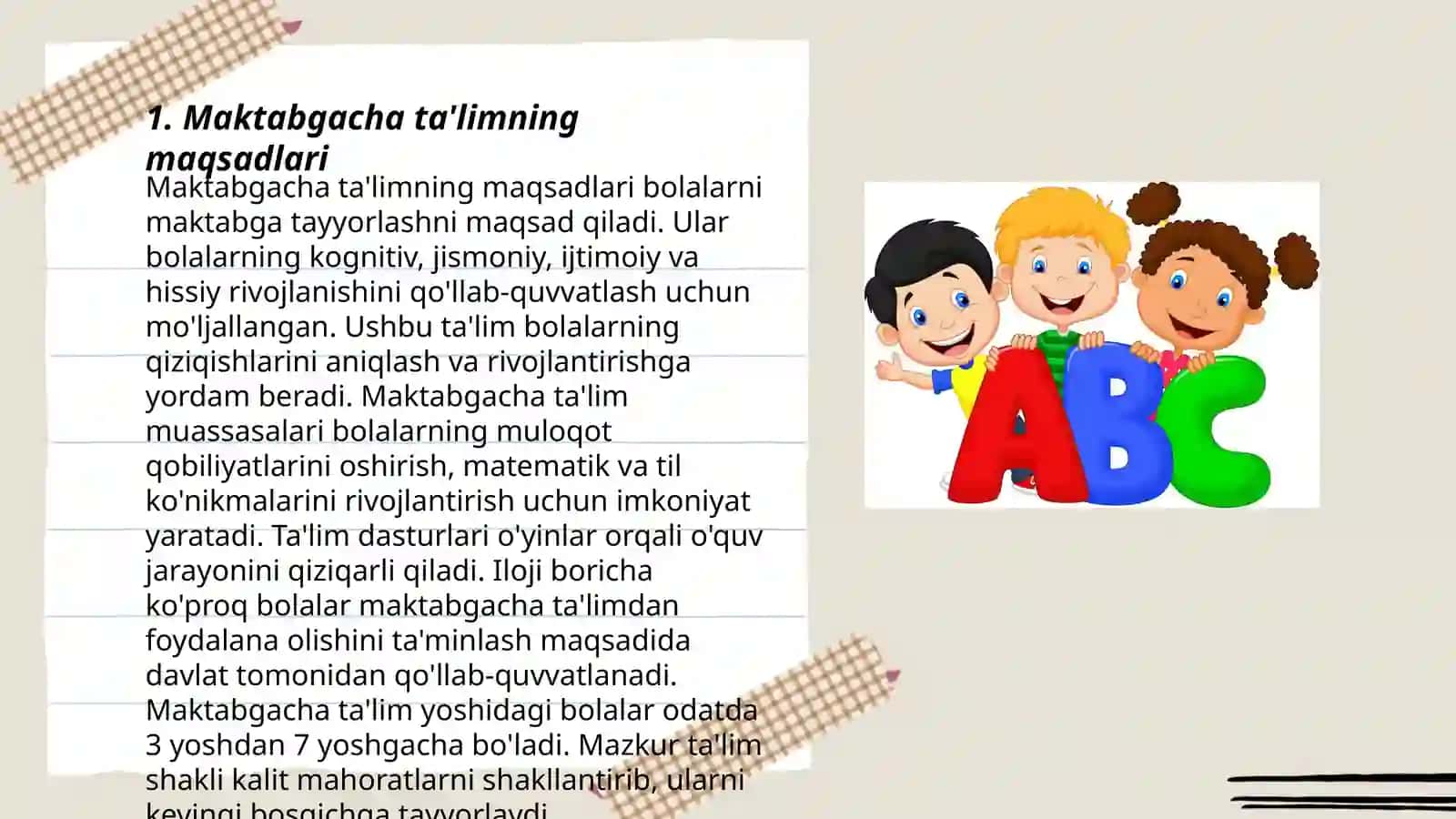 Maktabgacha tarbiya uoah davri 3